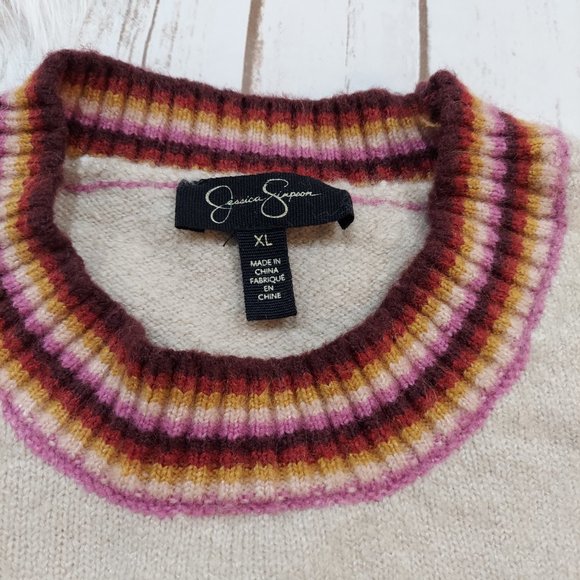 Jessica Simpson Rai Stripe Pullover Sweater - Picture 4 of 13